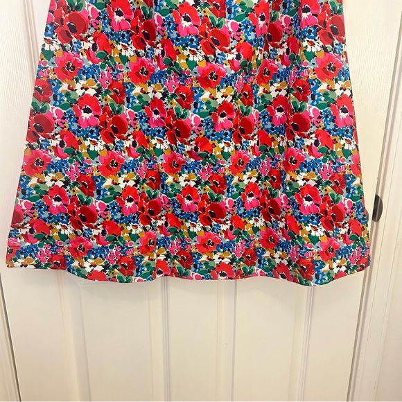 NWT Boden Hattie Poplin Midi Floral Preppy Skirt 100% Cotton Multi Color - Picture 6 of 10